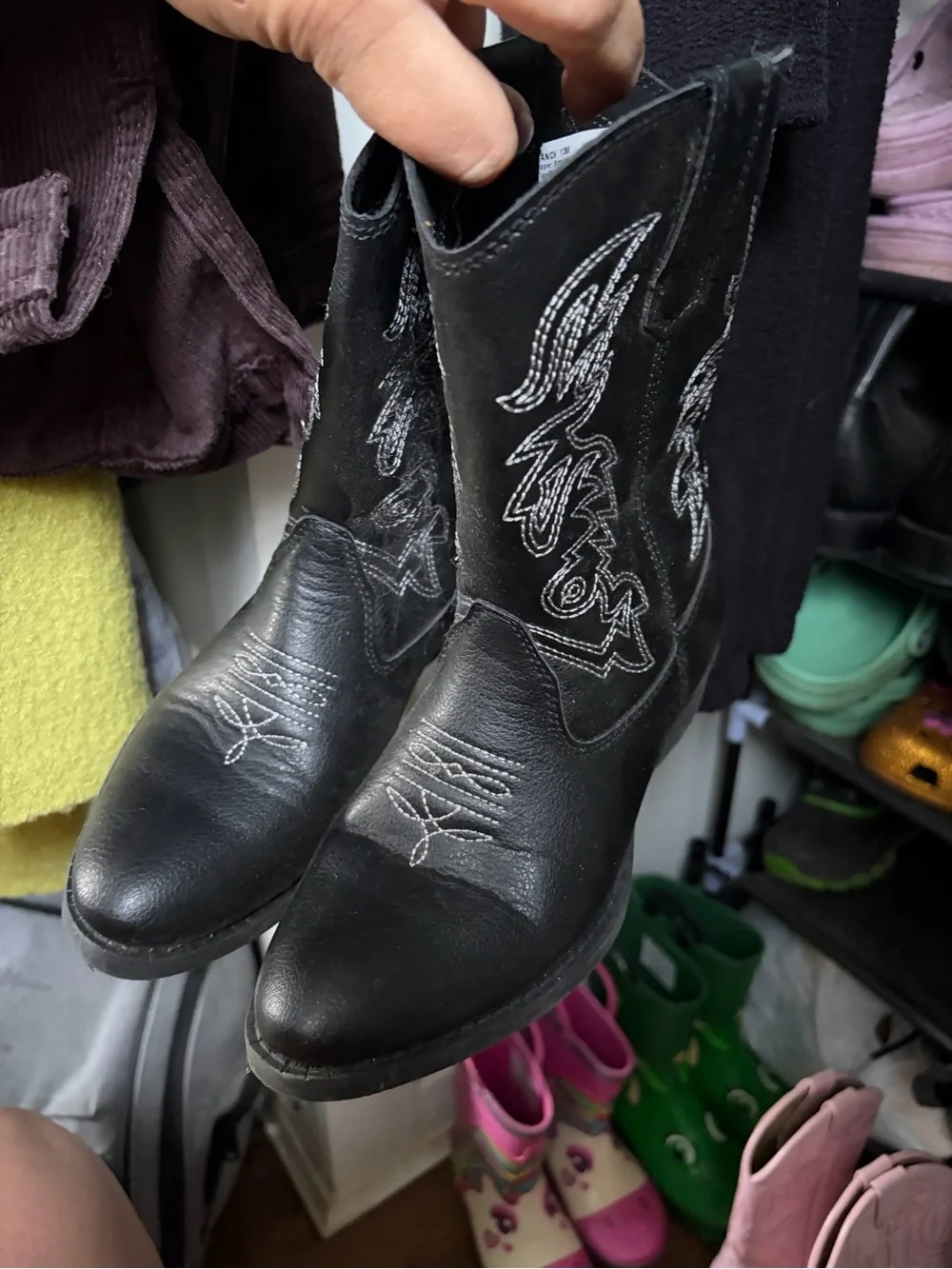 Black Ranch 13M Kids' Shoe - Simulated Leather